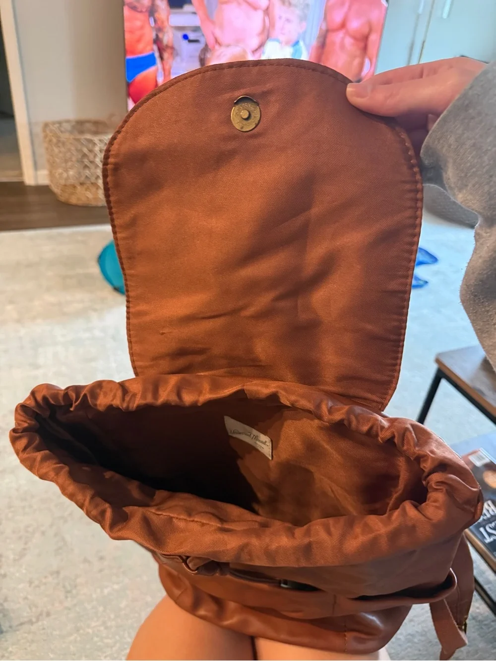 Universal Thread Brown Faux Leather Backpack